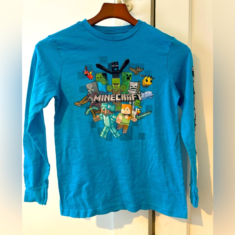 Long-Sleeved Kid’s Minecraft Tee